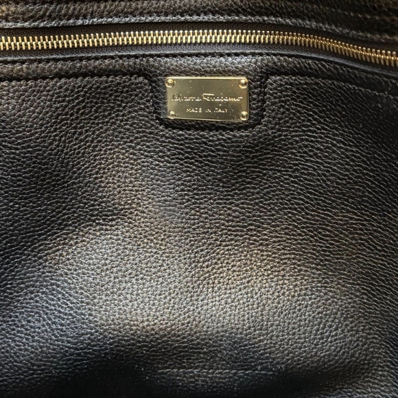 Salvatore Ferragamo Black Pebbled Leather Tote Bag - Brand new unused - Picture 8 of 8